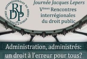 Ve rencontres interrégionales du droit public